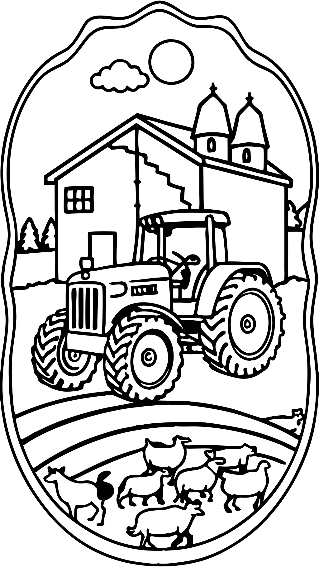 pages de livres de coloriage John Deere